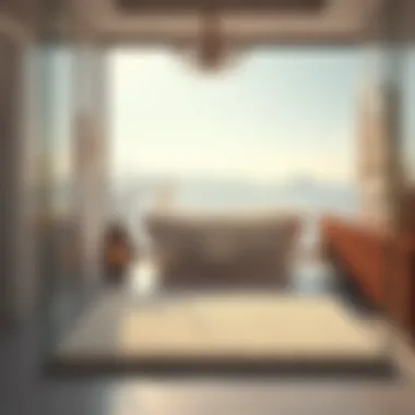 Luxurious Bathroom Experience Luxurious thick memory foam bath mat in a serene bathroom setting