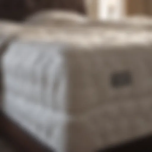 Luxurious hotel mattress showcasing premium materials