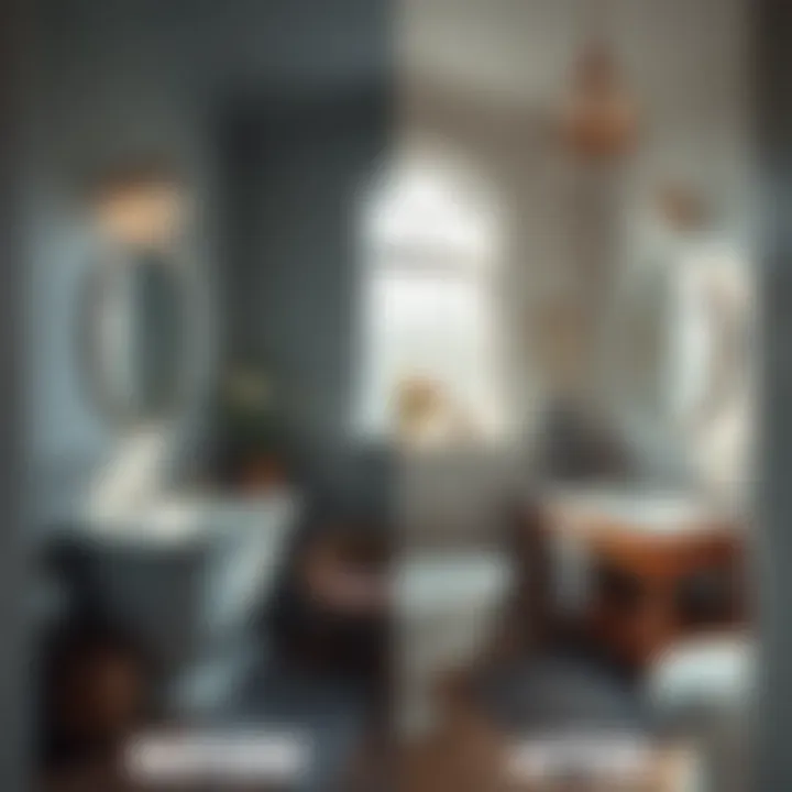 Before and After Bathroom Revitalization Before and after comparison of a revitalized bathroom