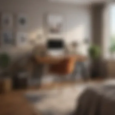 Cozy Bedroom Office Setup Cozy bedroom office setup with natural lighting