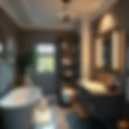 Elegant bathroom renovation showcasing modern fittings