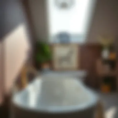 Professional installation of bath fittings in a serene setting