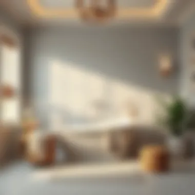 Relaxing bathroom ambiance promoting wellness