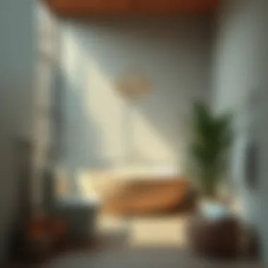 Relaxing decor elements in a serene bathroom atmosphere