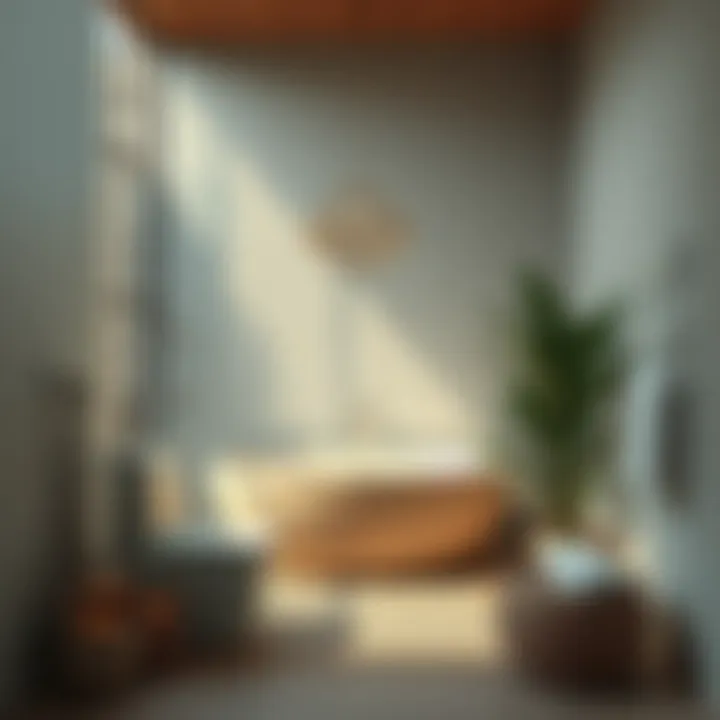 Relaxing decor elements in a serene bathroom atmosphere