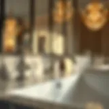 Elegant design showcasing a modern 8-inch widespread bath faucet