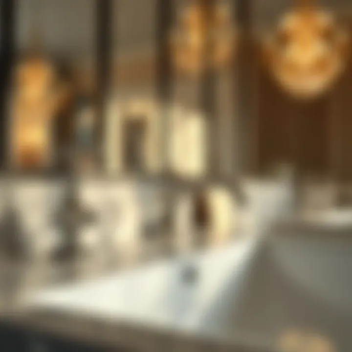 Elegant design showcasing a modern 8-inch widespread bath faucet