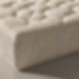 Close-up of high-quality memory foam material showcasing its structure