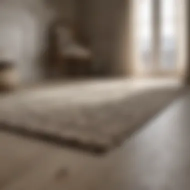 Variety of neutral rug textures and materials