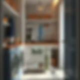 Stylish Design for Efficient Laundry Management Stylish rolling hanging laundry cart in a modern laundry room