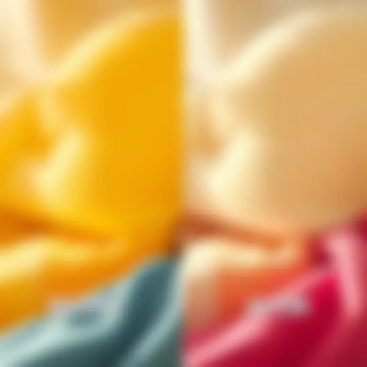 Before and after comparison of fabric colors enhanced with OxiClean